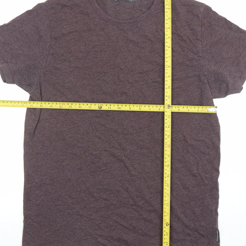 French Connection Men's Brown XL Cotton Jersey Crew Neck T-Shirt
