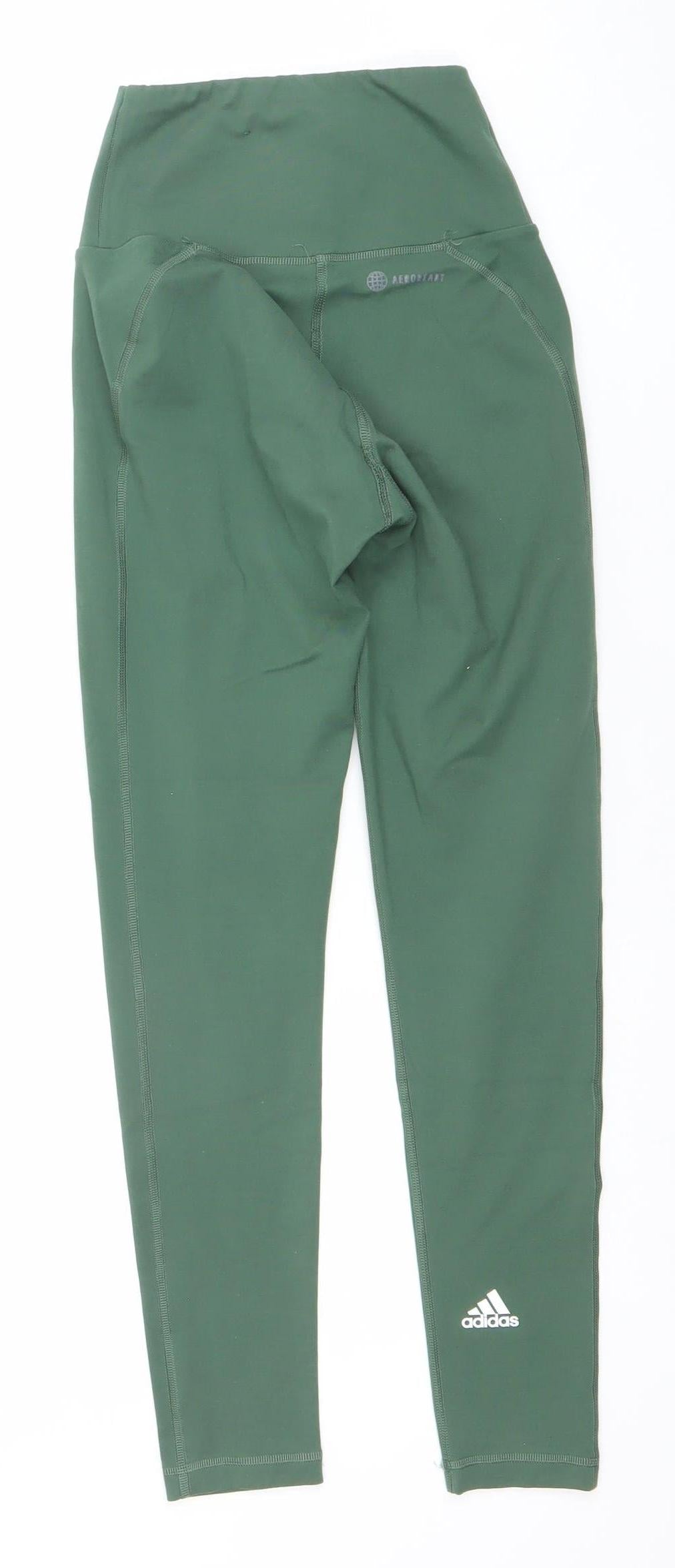Adidas Women's Green XS Aeroknit Activewear Leggings