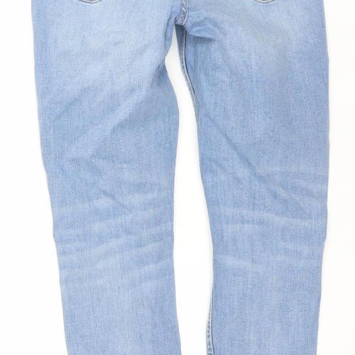 Denim Co. Women's Blue Distressed Skinny Jeans Size 8