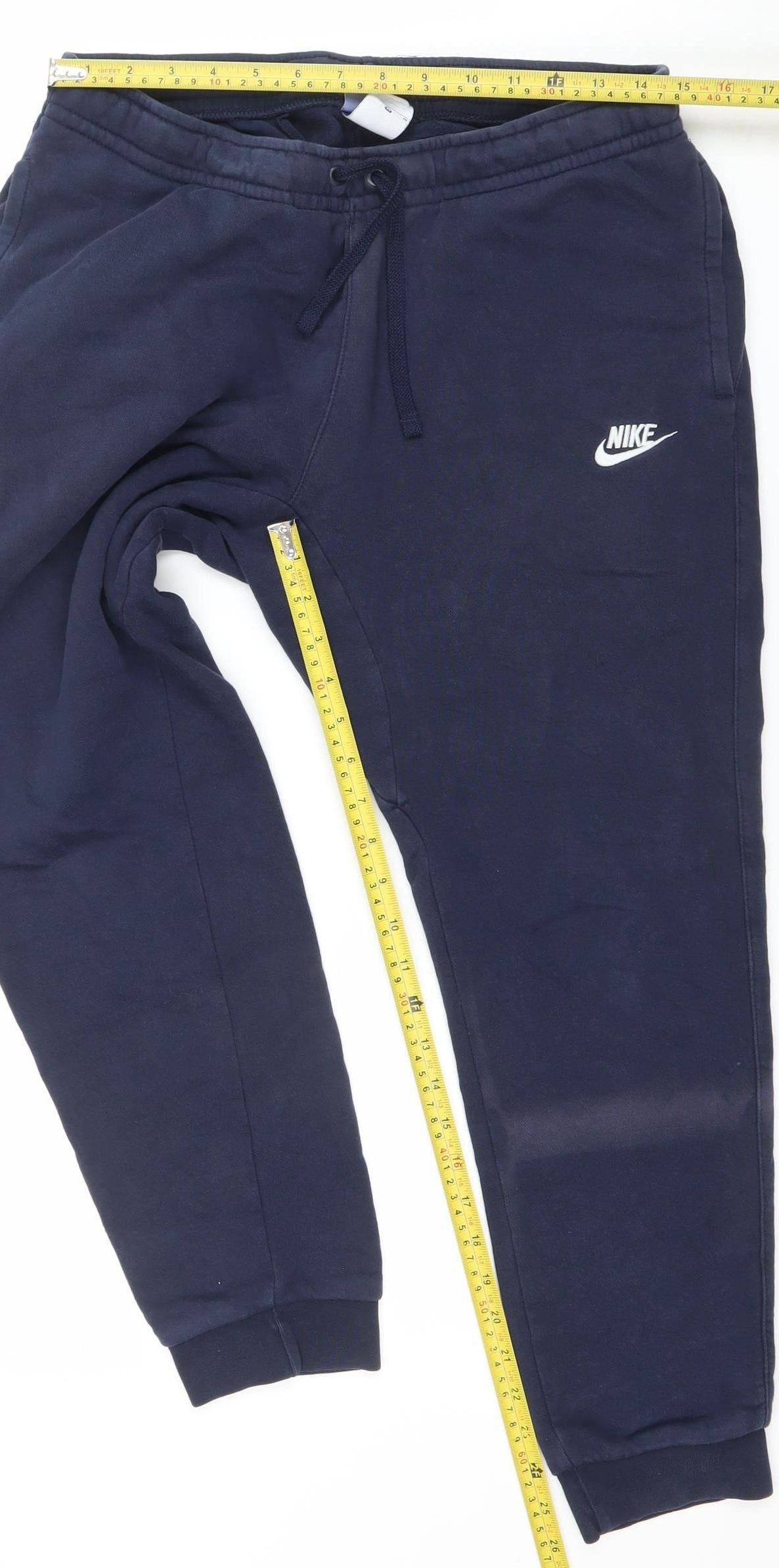 Nike Men's Blue Jogger Sweatpants M Tapered Fit French Terry
