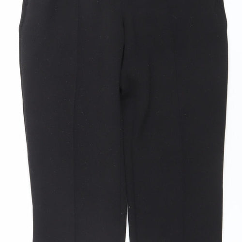 Dunnes Women’s Black XS Straight Leg Elastic Waist Trousers
