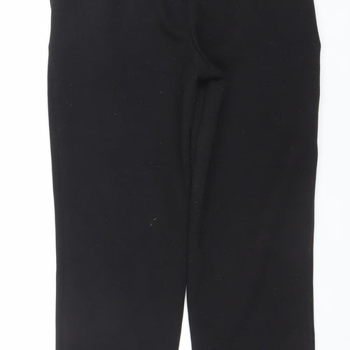 Dunnes Women’s Black XS Straight Leg Elastic Waist Trousers