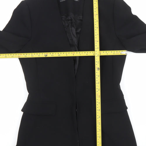 Zara Basic Women's Black Slim Fit Tailored Blazer Size S