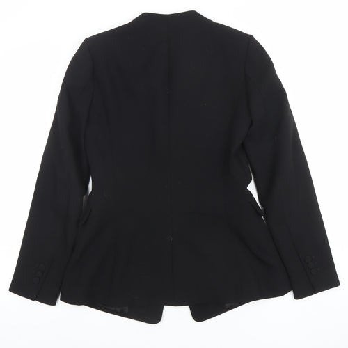 Zara Basic Women's Black Slim Fit Tailored Blazer Size S