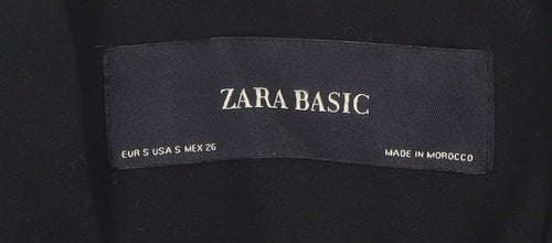 Zara Basic Women's Black Slim Fit Tailored Blazer Size S