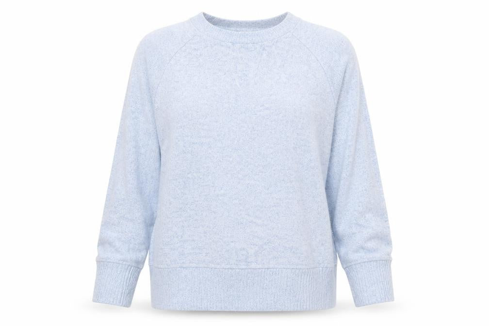 Front view of Next Women Blue Crew Neck jumper, size 16, Regular Fit