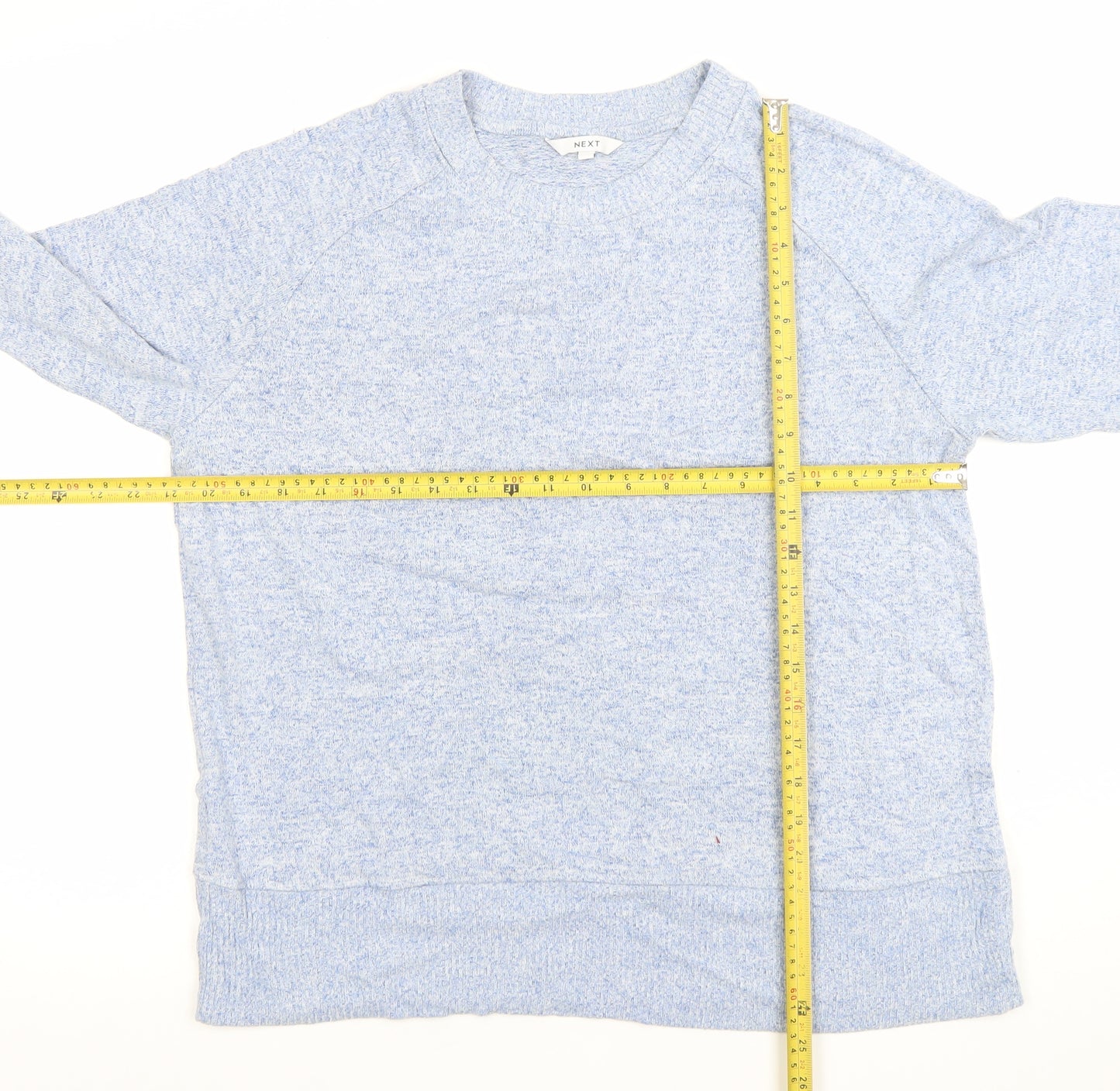 Next Women Blue Crew Neck Pullover Jumper Size 16 Regular Fit