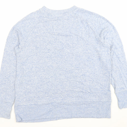 Next Women Blue Crew Neck Pullover Jumper Size 16 Regular Fit