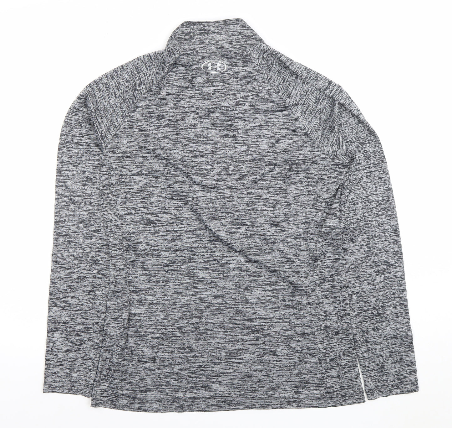 Under Armour Women Grey Long Sleeve HeatGear 1/4 Zip Top M