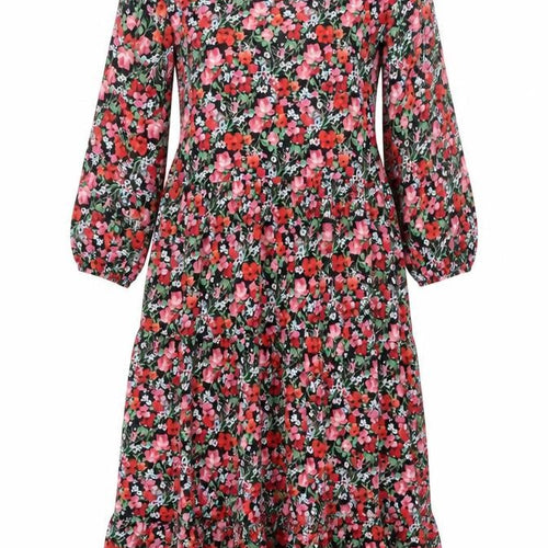 Zara Women’s Multicoloured Floral Midi A-Line Dress Size S