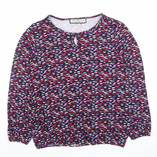 Grace Boutique Women’s Multicoloured Blouse Size 10 Jersey Long Sleeve