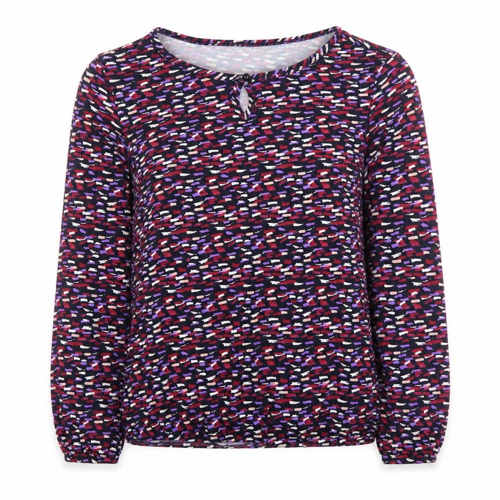 Grace Boutique Women’s Multicoloured Blouse Size 10 Jersey Long Sleeve