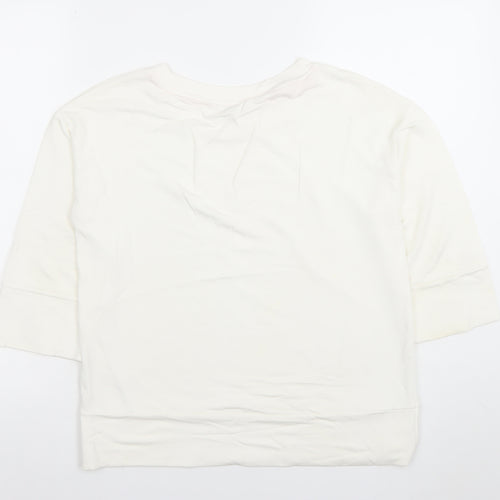 Street One Womens Ivory 3/4 Sleeve Basic Jersey Top Size 10