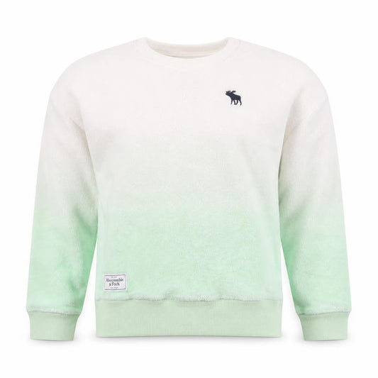 Abercrombie Kids Girls Green Ombre Fleece Pullover Sweatshirt 11-12 Years