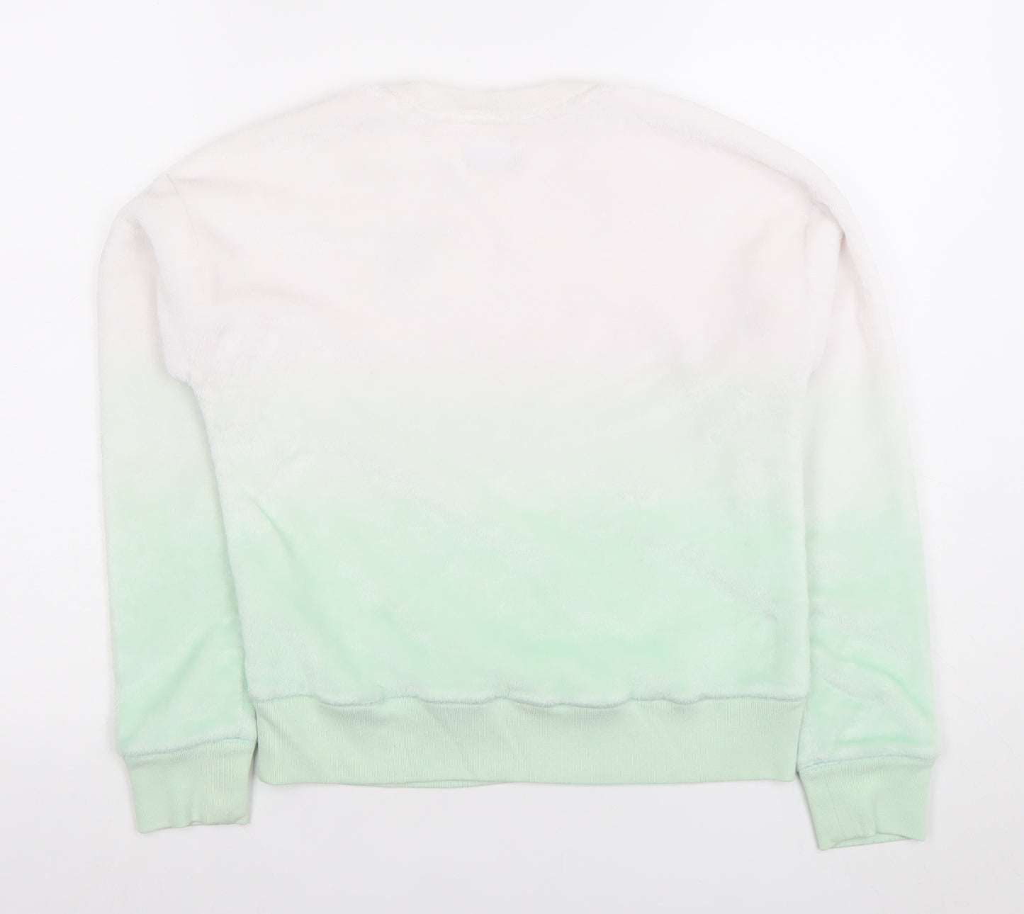 Abercrombie Kids Girls Green Ombre Fleece Pullover Sweatshirt 11-12 Years