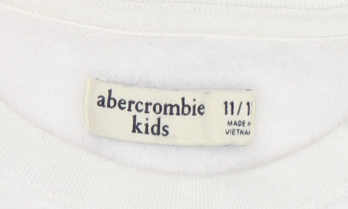 Abercrombie Kids Girls Green Ombre Fleece Pullover Sweatshirt 11-12 Years
