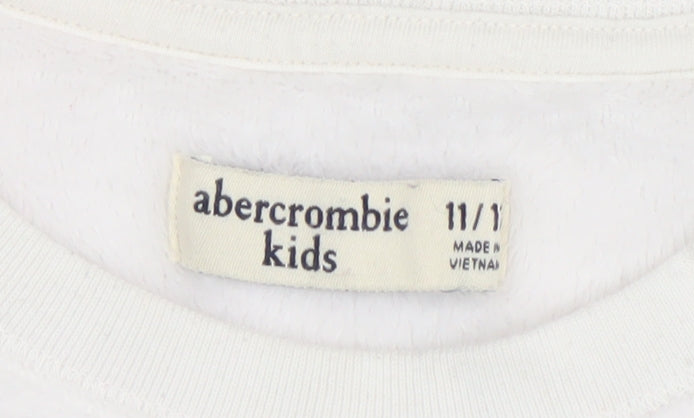 Abercrombie Kids Girls Green Ombre Fleece Pullover Sweatshirt 11-12 Years