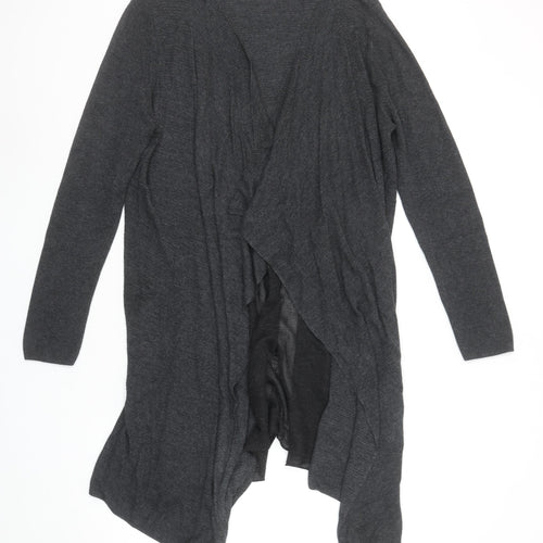 Maison de Nimes Womens Grey Longline Open Front Cardigan Size S