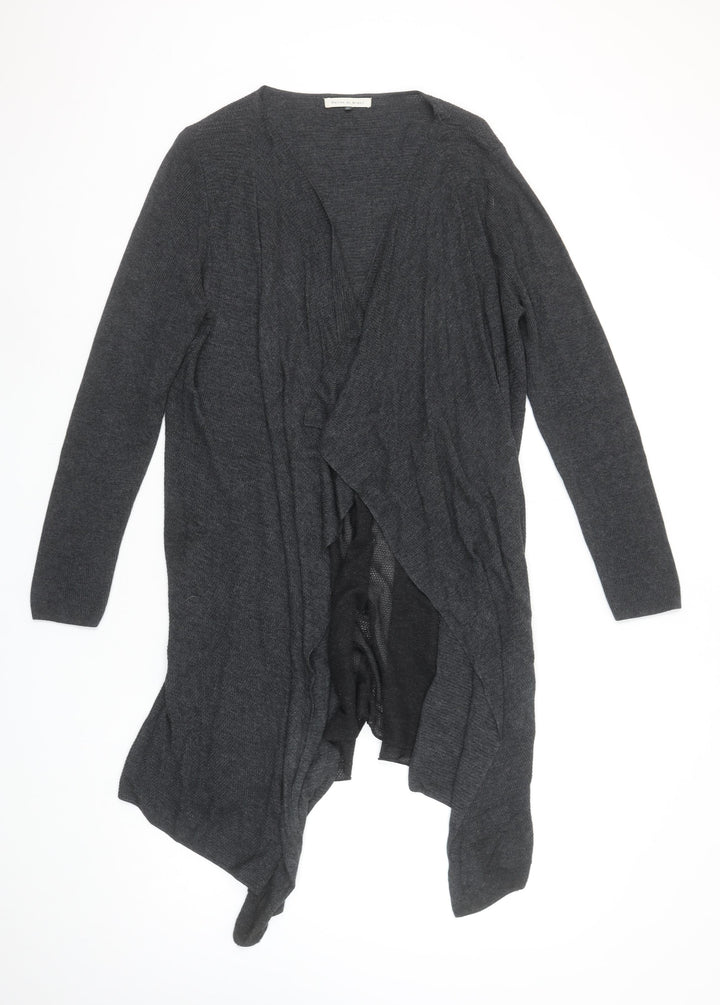 Maison de Nimes Womens Grey Longline Open Front Cardigan Size S