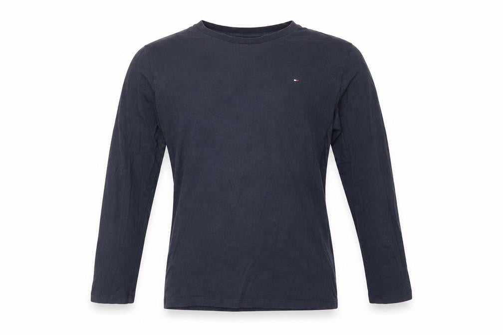 Tommy Hilfiger Boys Navy Long Sleeve Cotton Crew Neck T-Shirt 12-14 Years