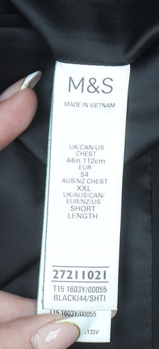Marks and Spencer Men’s Black 44 Short Classic Fit Blazer Jacket