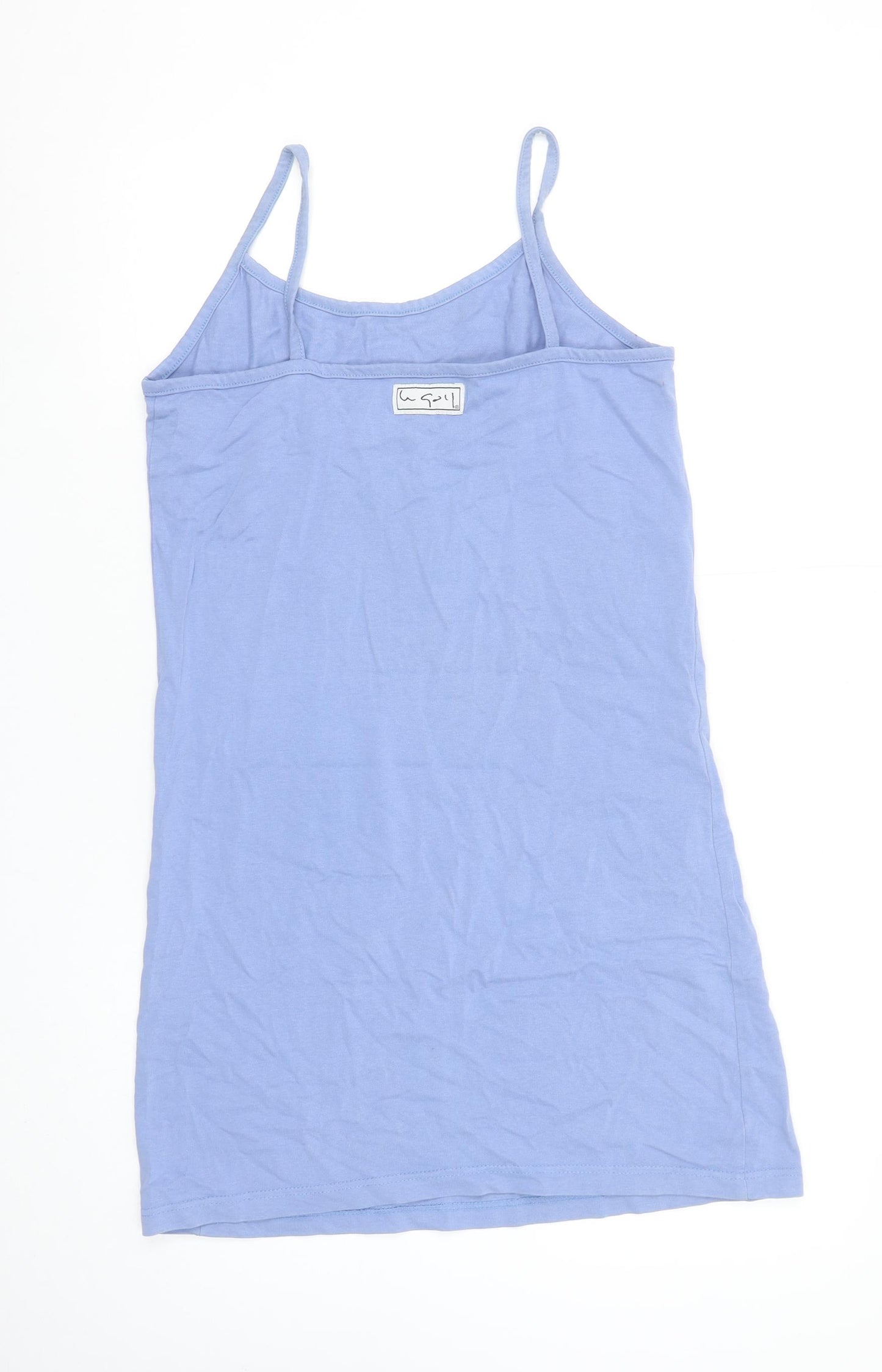 Le Gall Women’s Blue Floral Cotton Slip Dress Size 10 Summer Casual