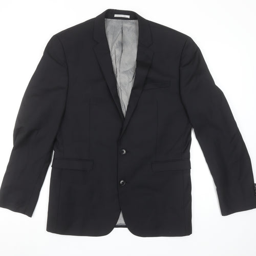 Next Men’s Black Slim Fit 38S Wool Blend Suit Jacket