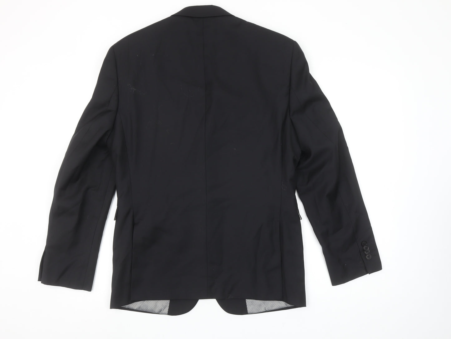 Next Men’s Black Slim Fit 38S Wool Blend Suit Jacket