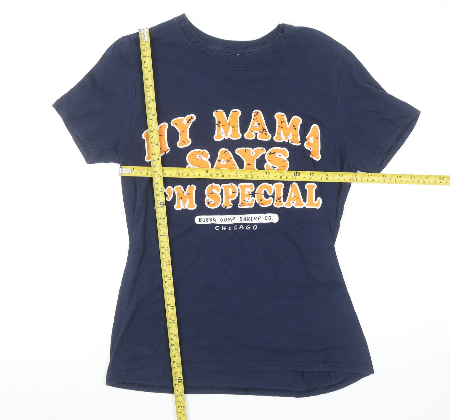 Bubba Gump Shrimp Co. Women's Blue Graphic T-Shirt Size S
