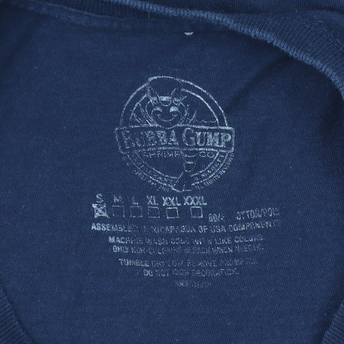 Bubba Gump Shrimp Co. Women's Blue Graphic T-Shirt Size S