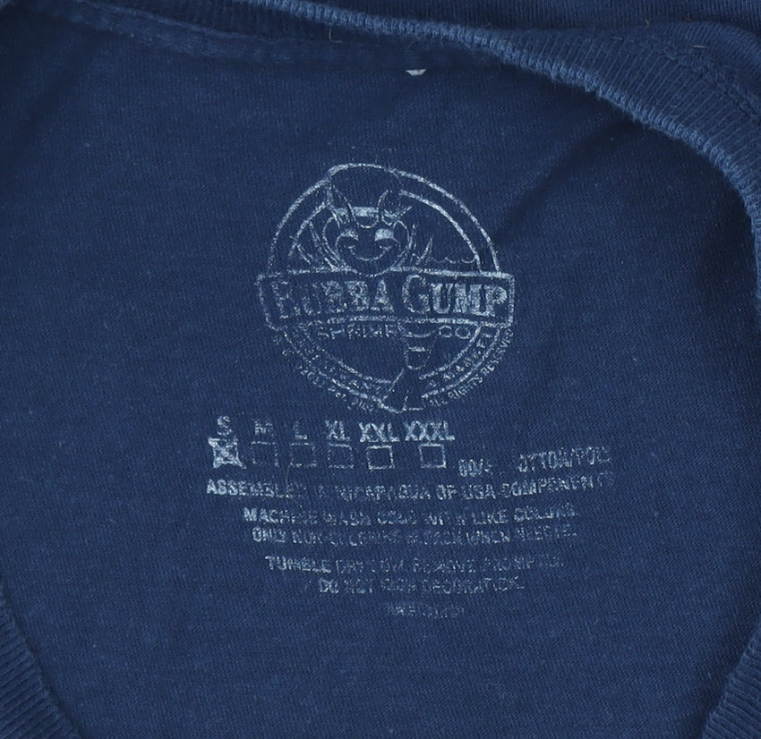 Bubba Gump Shrimp Co. Women's Blue Graphic T-Shirt Size S