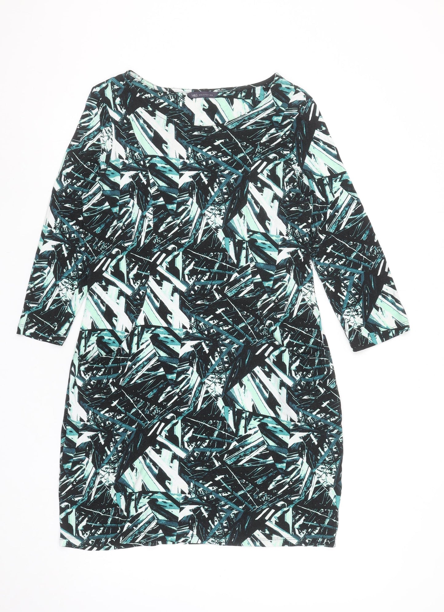 Marks and Spencer Women's Multicoloured Size 10 Shift Dress