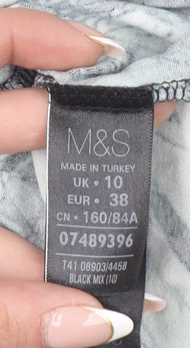Marks and Spencer Women's Multicoloured Size 10 Shift Dress