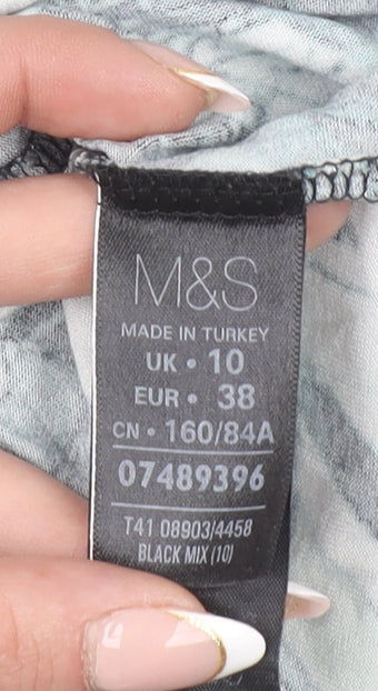 Marks and Spencer Women's Multicoloured Size 10 Shift Dress