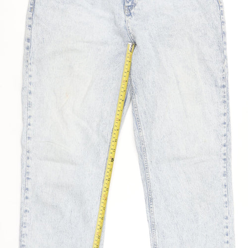 Savida Women Blue Size 14 Rhinestone Straight Denim Jeans