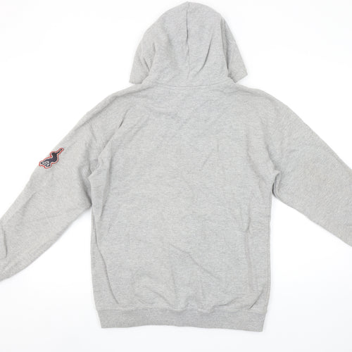 Vans Women's Grey Full Zip Hoodie L 1986 Graphic Cotton Blend