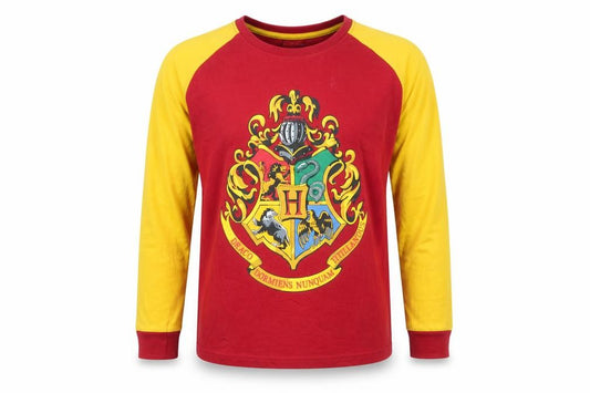 Harry Potter Girls Red & Yellow Long Sleeve Pyjama Top 11-12 Years