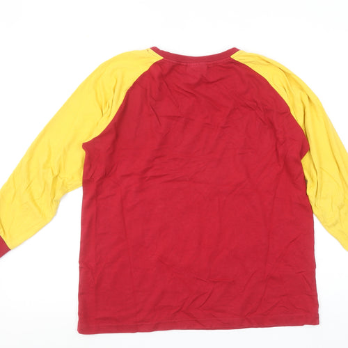 Harry Potter Girls Red & Yellow Long Sleeve Pyjama Top 11-12 Years