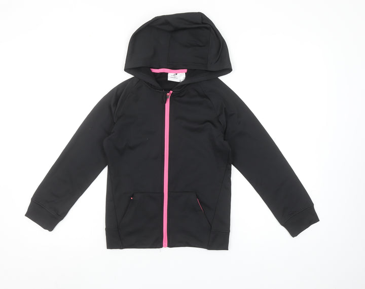 Energetics Girls Black Full Zip Softshell Sports Hoodie 10 Years