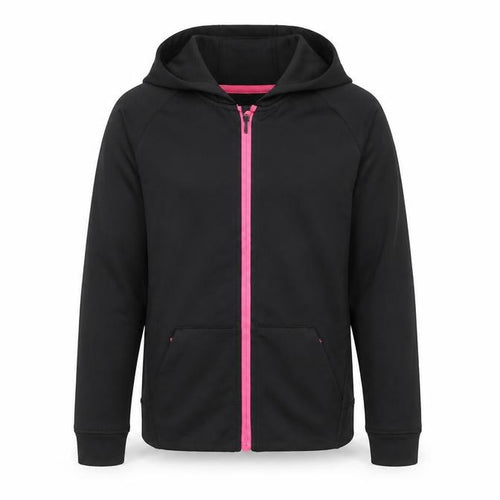 Energetics Girls Black Full Zip Softshell Sports Hoodie 10 Years
