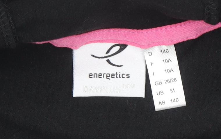 Energetics Girls Black Full Zip Softshell Sports Hoodie 10 Years