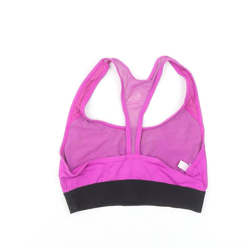 PINK Womens Pink Racerback Gym Hangover Sports Bra Size M