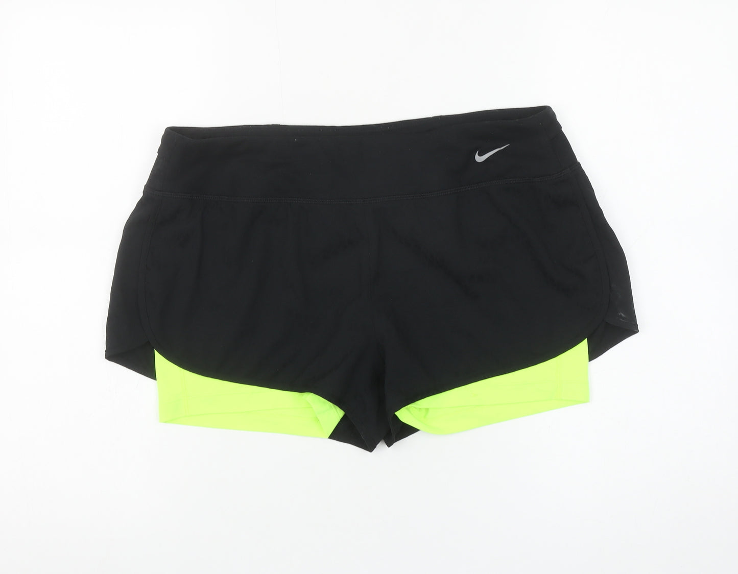 Nike Women's Black Dri-Fit Athletic Running Shorts Size L