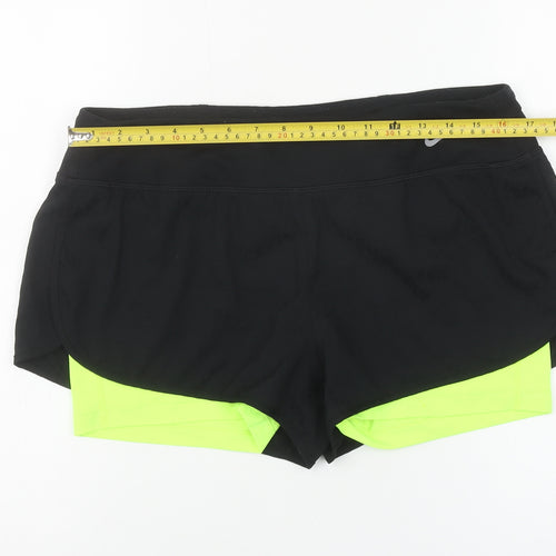 Nike Women's Black Dri-Fit Athletic Running Shorts Size L