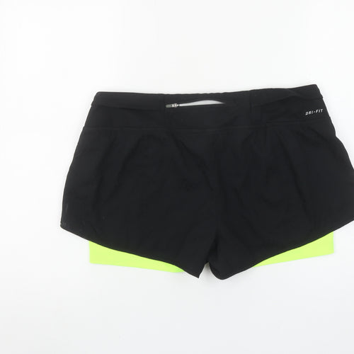 Nike Women's Black Dri-Fit Athletic Running Shorts Size L