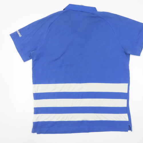 Adidas Men’s Blue Leinster Rugby Polo Shirt XL Cotton Blend