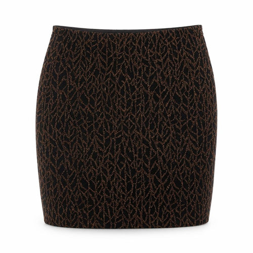 Noisy May Women's Black Metallic High Rise Pencil Skirt M