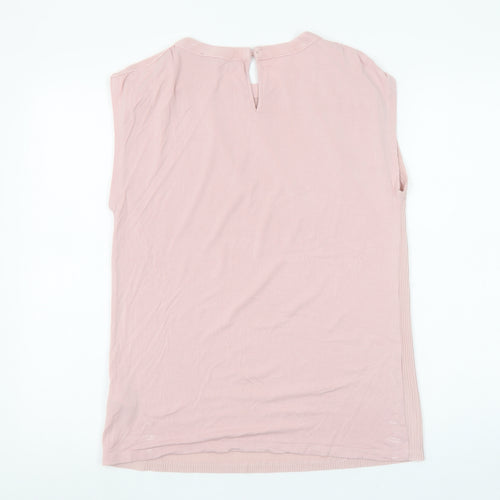 Marks and Spencer Womens Pink Sleeveless Blouse Size 14