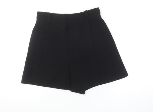 Zara Women Black XS Chino Shorts 100% Polyester