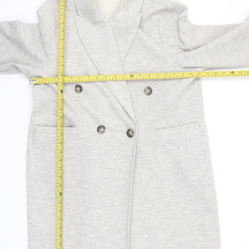 F&F Women’s Beige Mid-Length Overcoat Size M Polyester Blend